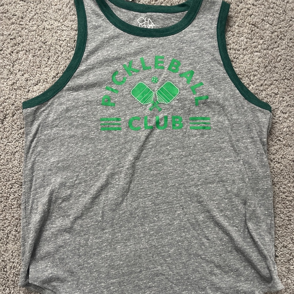 NWT Evereve Women’s Pickleball Club Gray Tank Top